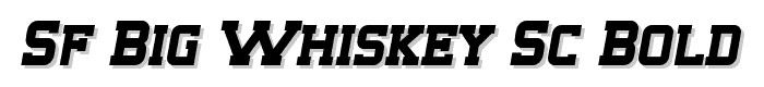 SF Big Whiskey SC Bold font